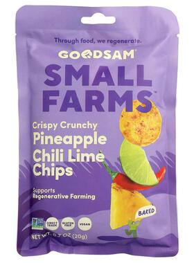 GoodSam PBC,Small Farms™，脆皮薯片，菠萝辣椒青柠味，0.7 盎司