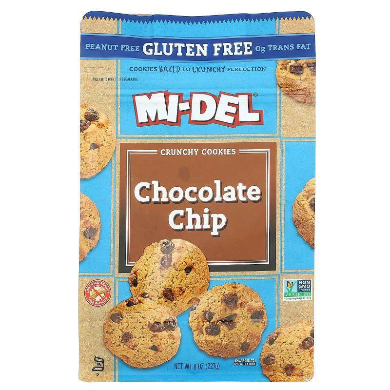 Mi-Del Cookies,松脆饼干，巧克力碎，8 盎司（227 克）