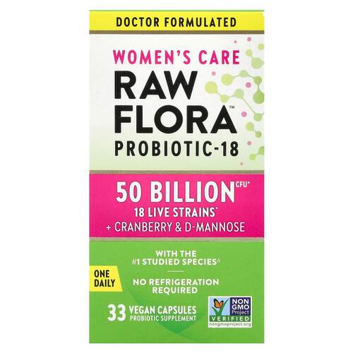 Nature's Truth,女性护理，RAW Flora™ 益生菌-18，30 粒全素胶囊