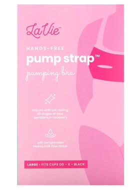 LaVie,Pump Strap，免手扶吸乳胸罩，大码，黑色