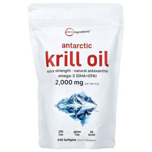 Micro Ingredients,南极磷虾油，240 粒软胶囊