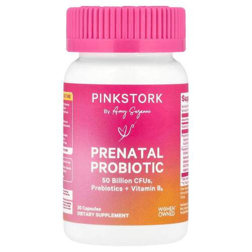 Pink Stork,产前益生菌 + 维生素 B6，30 粒胶囊