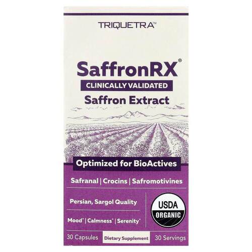 Triquetra Health,SaffronRX®, Saffron Extract, 30 Capsules