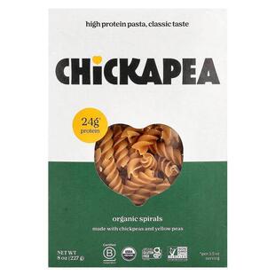 Chickapea有机螺旋藻高蛋白意大利面经典口味有机全素食含鹰嘴豆