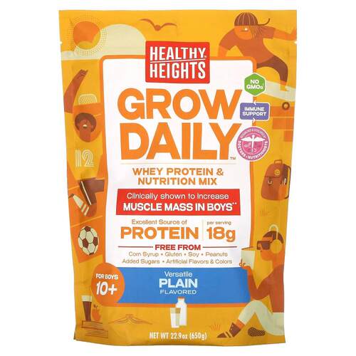 Healthy Heights每日成长乳清蛋白和营养混合物