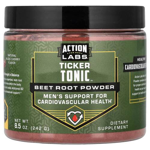 行动实验室,For Men, Ticker Tonic™, Beet Root Powder