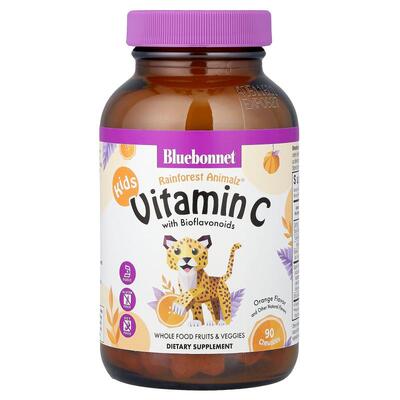 Bluebonnet Nutrition,Rainforest Animalz®，维生素 C 与生物类9