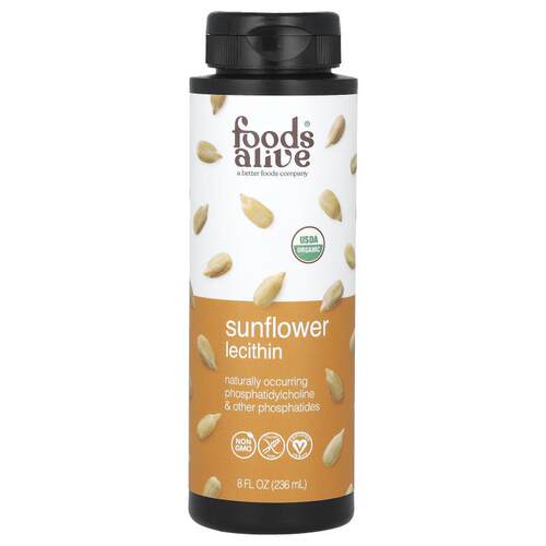 Foods Alive,有机葵花籽卵磷脂液，8 液量盎司（236 毫升）
