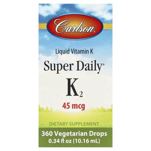 Carlson,Super Daily® K2，0.34 液量盎司（10.16 毫升）