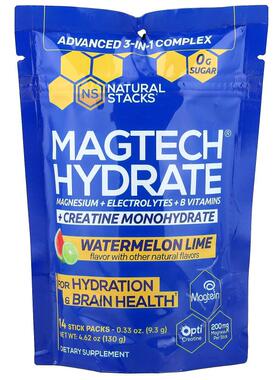 Natural Stacks,Magtech® Hydrate, Watermelon Lime , 14 Stick