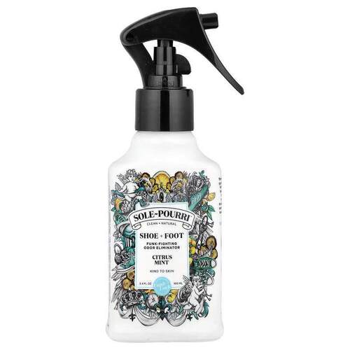 Poo-Pourri,Sole-Pourri™，鞋 + 脚净味剂，柑橘薄荷香，3.4 液量