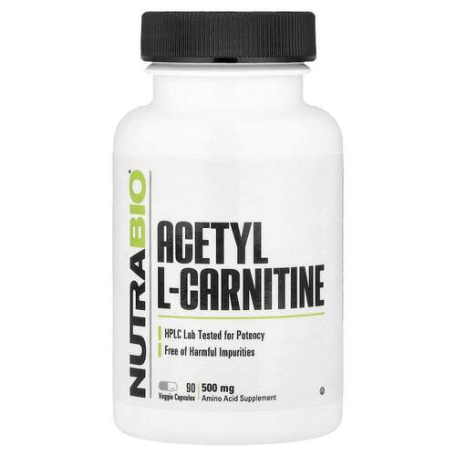 Nutrabio Labs,乙酰 L-肉碱，500 毫克，90 粒素食胶囊
