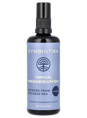 Cymbiotika,局部用镁油，薰衣花草香，3.4 液量盎司（100 毫升）