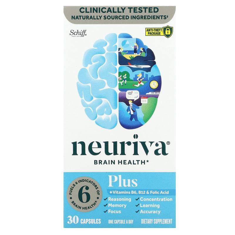 旭福,Neuriva Brain Health，加维生素 B6、B12 和叶酸、草莓，30图片