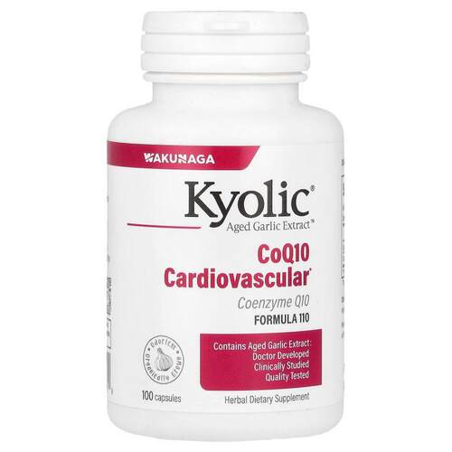 Kyolic,心血管健康陈蒜提取物，辅酶 Q10，100 粒胶囊