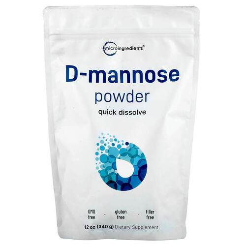 Micro Ingredients,D-甘露糖粉，12 盎司（340 克）