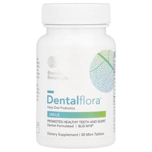 Biocidin Botanicals,Dentalflora™，每日口服益生菌，30 片薄荷