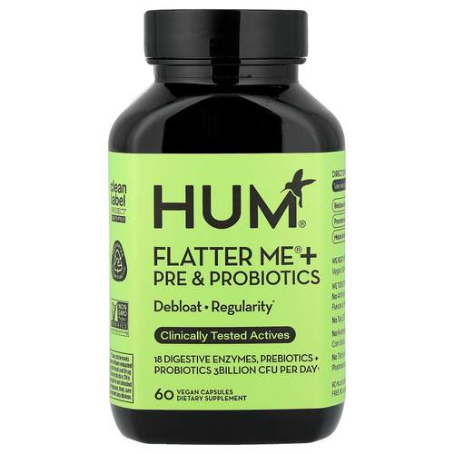 HUM Nutrition,Flatter Me® + 益生元和益生菌
