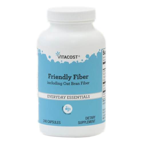 Vitacost,Friendly Fiber Including Oat Bran Fiber, 240 Capsul