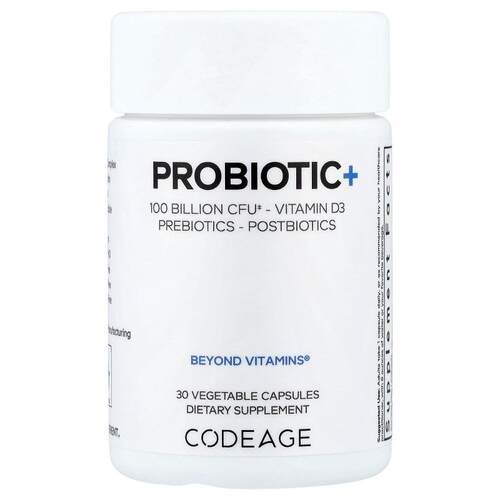 Codeage,Probiotic+, 30 Vegetable Capsules