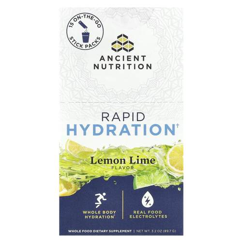 Ancient Nutrition,快速补水，柠檬酸橙味