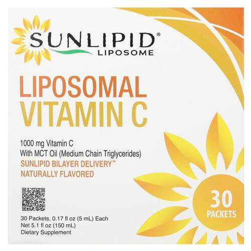 Sunlipid,脂质体维生素 C，含中链甘油三酯油，30 包，每包 0.17