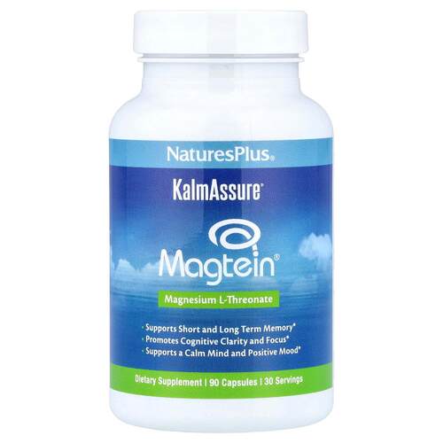 NaturesPlus,KalmAssure®, Magtein®, 90 Capsules