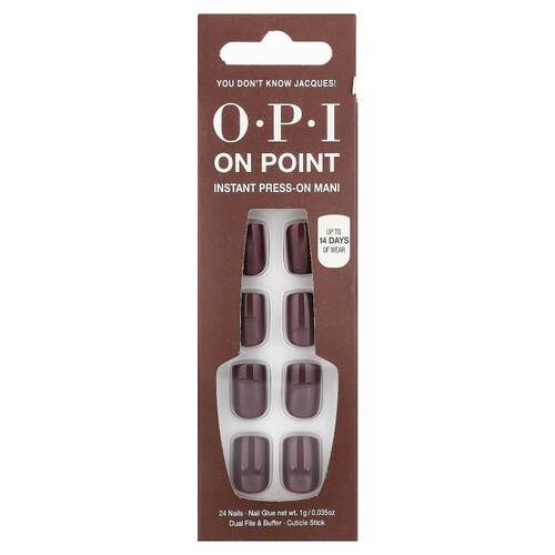 OPI,On Point，即时贴片美甲，短款，雅克难言，27 件套