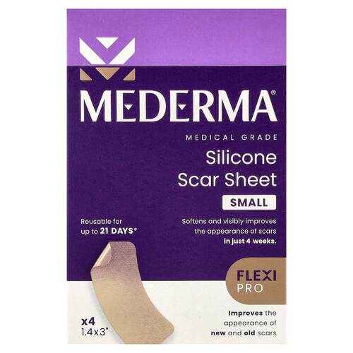 Mederma,Silicone Scar Sheet, Small, 4 Count