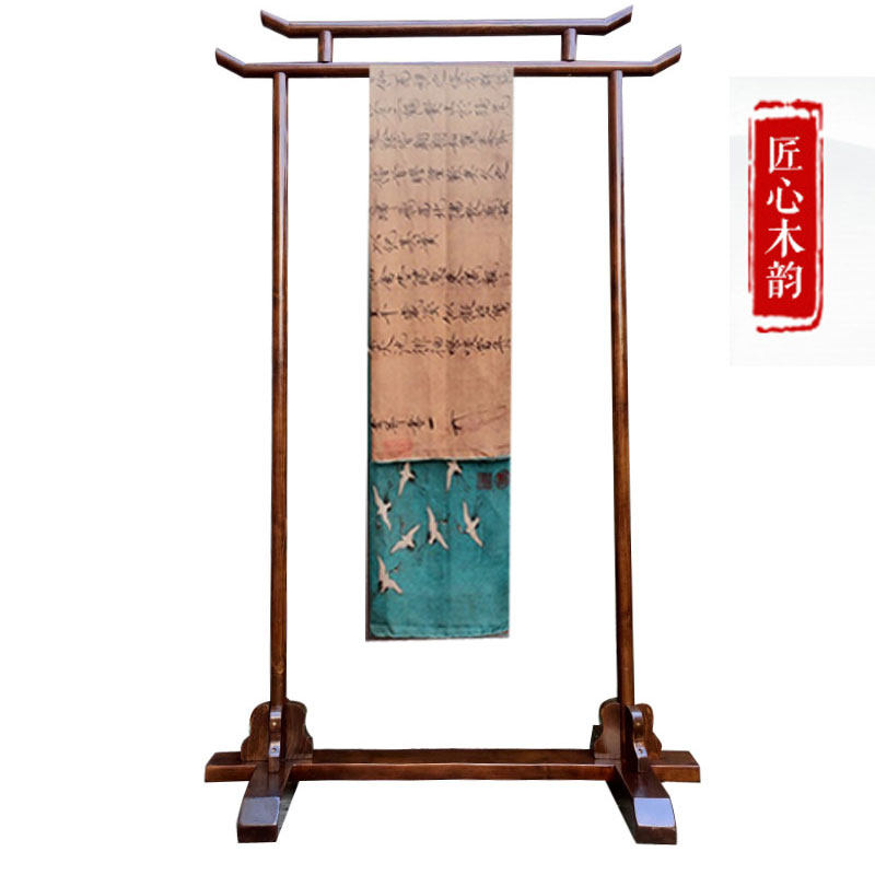 婚纱照相馆服装店展示架新中式衣帽架实木落地挂衣架组合秀禾服衣