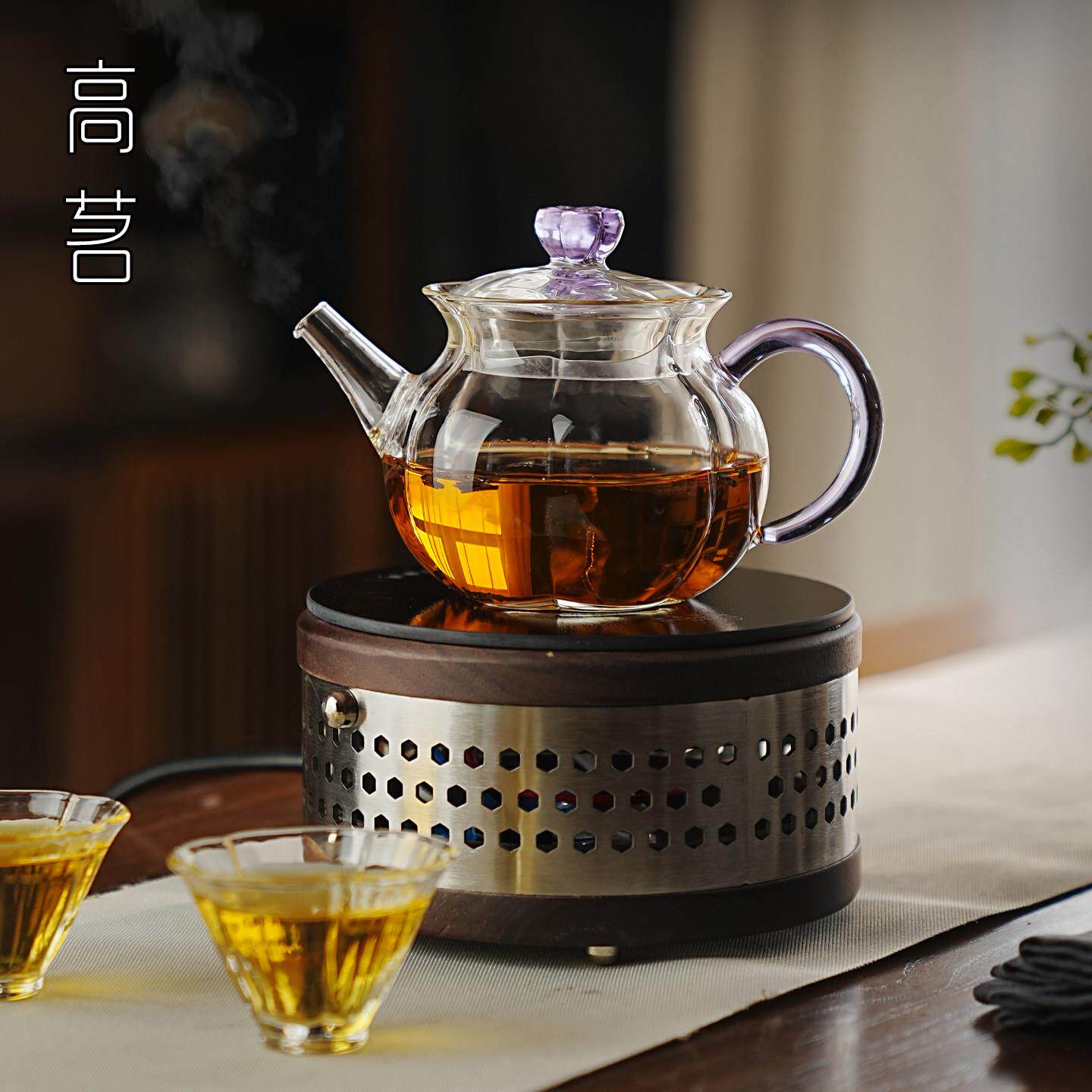 看特好的壶泡茶别女士个人专用玻璃小茶壶KFU漂亮家用高档一人用