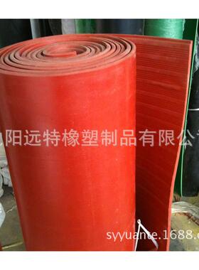 工业防滑橡胶地垫，10mm红色绿色黑色宽细条纹橡胶板，防滑胶皮垫