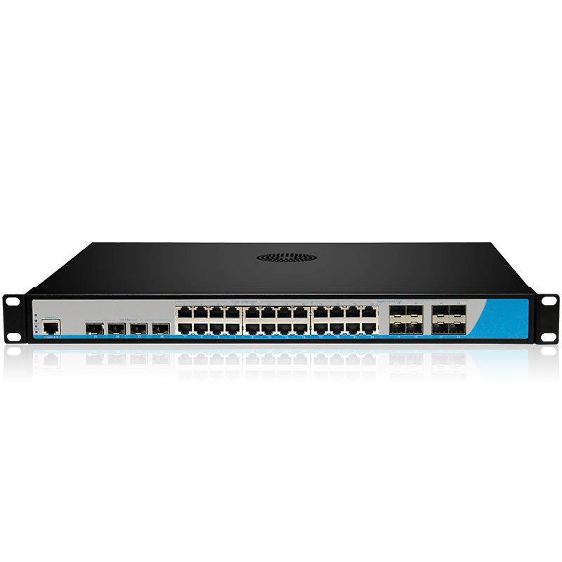 三层管理交换机核心8个千兆SFP4个万兆24个电口汇聚光千兆交换机