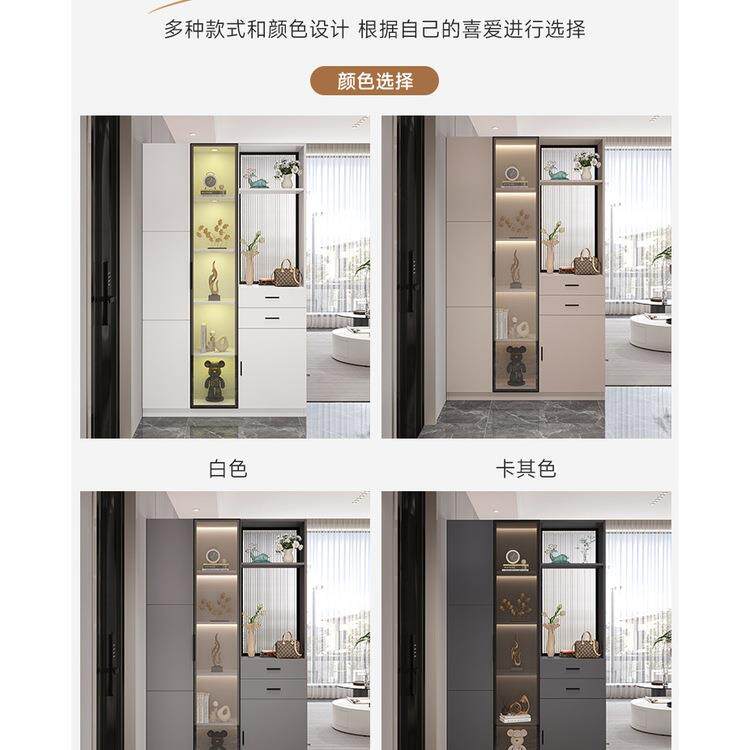 实木玄关柜入户正对门2025新款客厅隔断屏风柜储物酒柜一体默认项