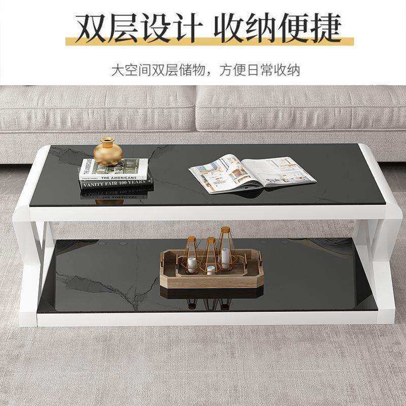 客厅电视柜钢化玻璃客厅柜简约现代茶几电视柜组合铁艺烤漆茶几厂