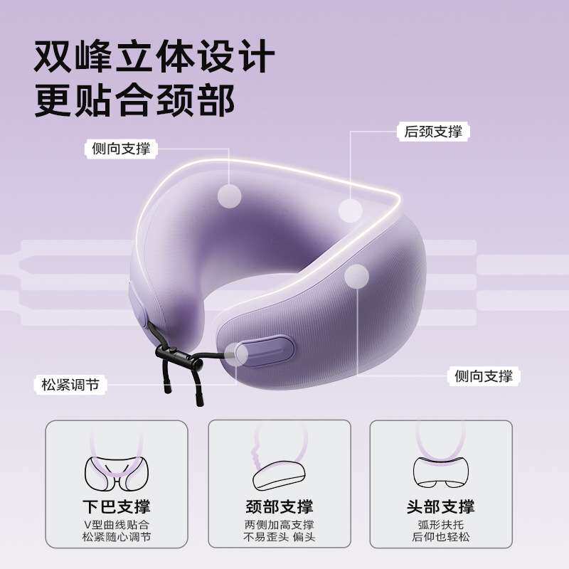 EVERYTHINK儿童u型枕睡洞旅行颈枕脖子枕头飞机睡觉U形枕颈托护颈