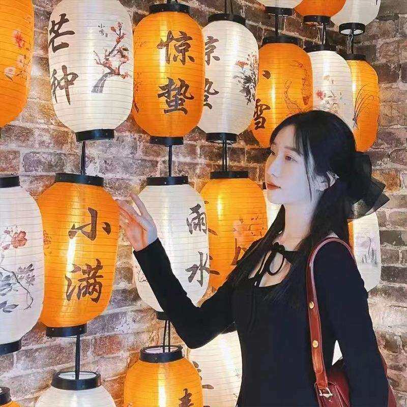 24节气灯笼连串装饰春节国风古风墙led节日灯防水灯源挂饰中国风