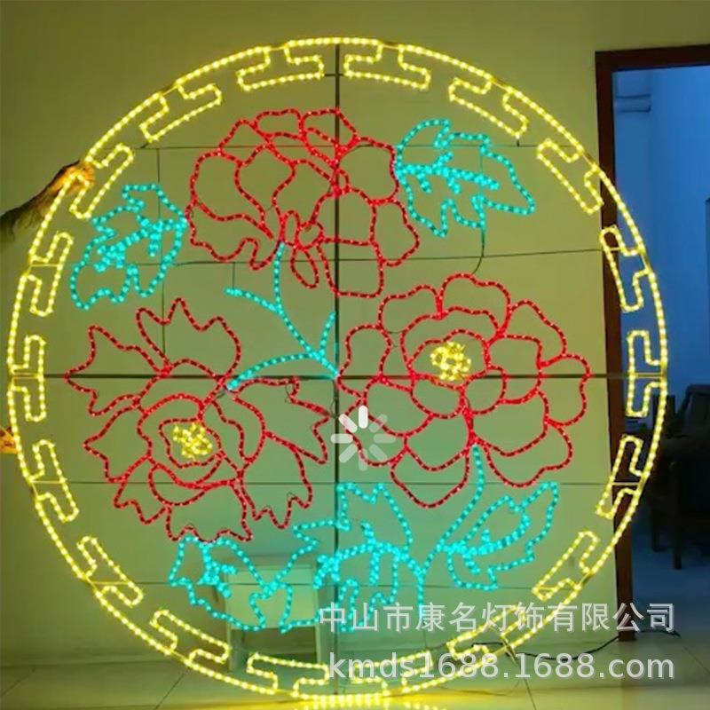 景观灯小品造型灯图案圣诞跨街过街花朵灯杆装饰灯