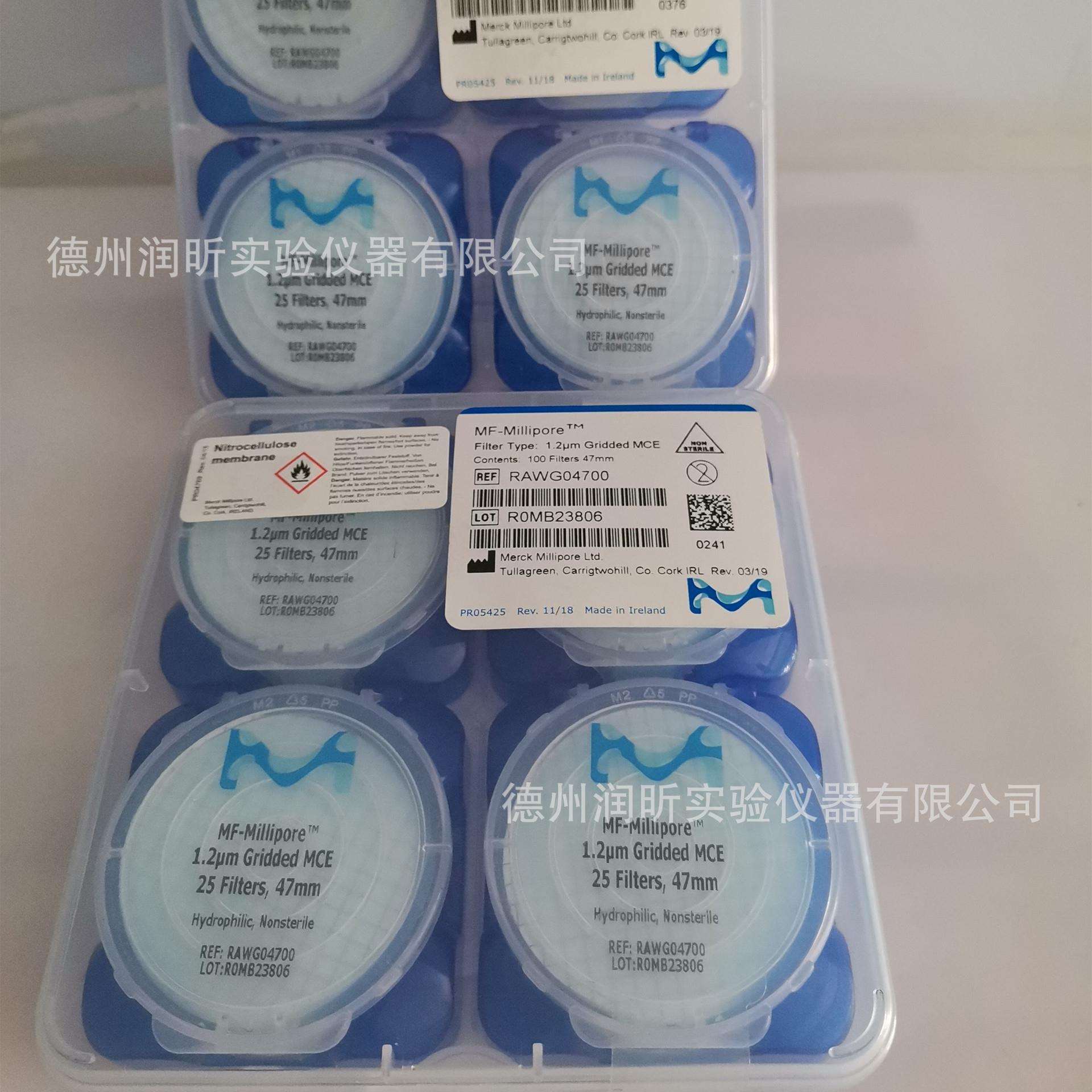 默克 滤膜1.2um*47mm白色网格型 膜滤器 100片/盒