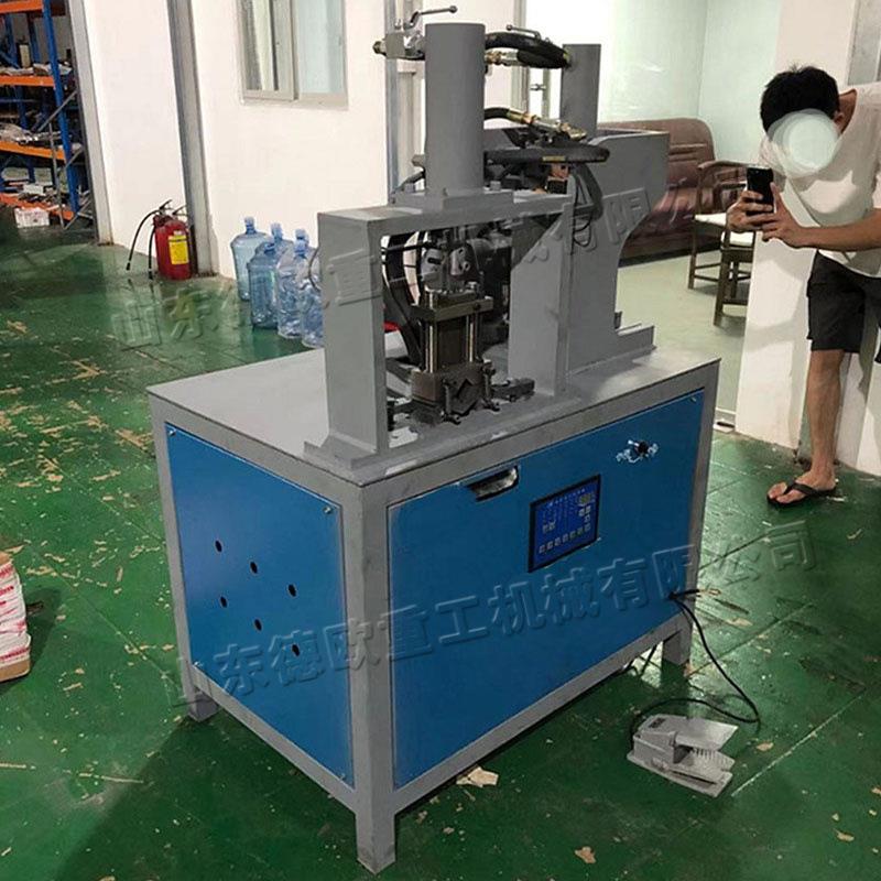 双工位液压切角机 电动不锈钢管剪角机 小型角铁槽钢自动裁角机
