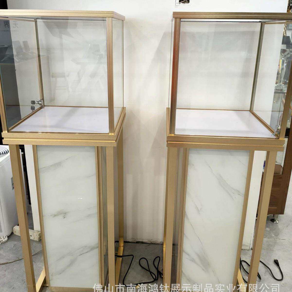 新款高档精品展示柜珠宝柜台玻璃样品陈列柜红酒柜子铝合金展柜