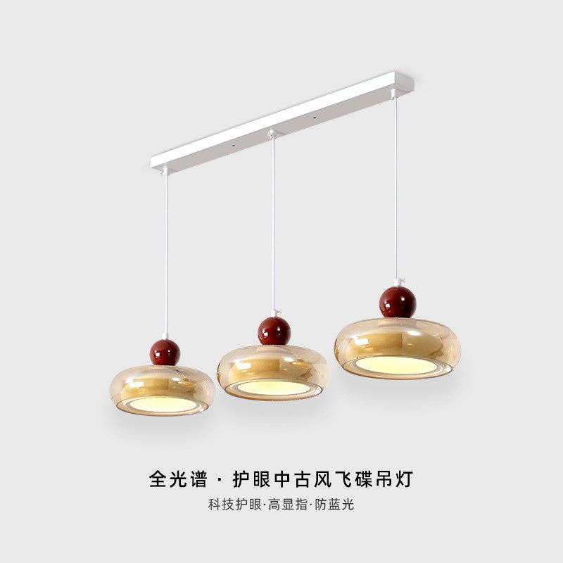 轻法式奶油风中古玻璃走廊吸顶灯奶油简约玄关入户感装饰灯具