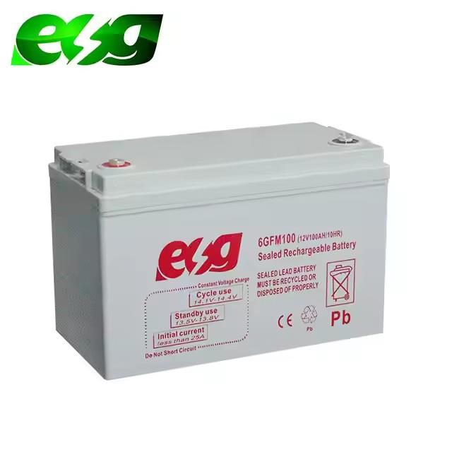 12V100Ah太阳能路灯风光互补路灯系统深循环长寿命铅酸蓄电池