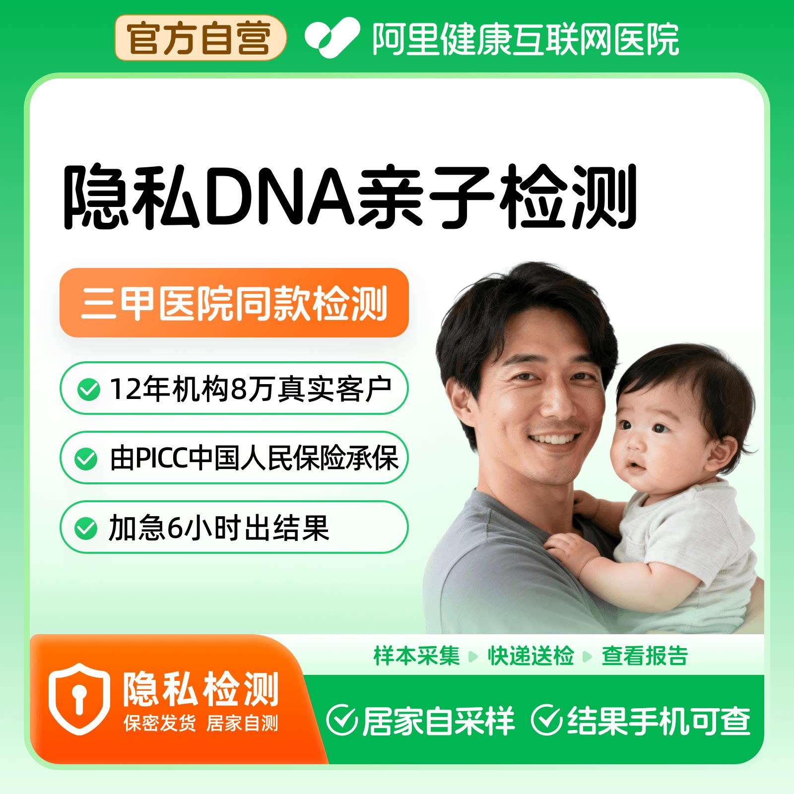 阿里健康x华溯亲子DNA基因检测