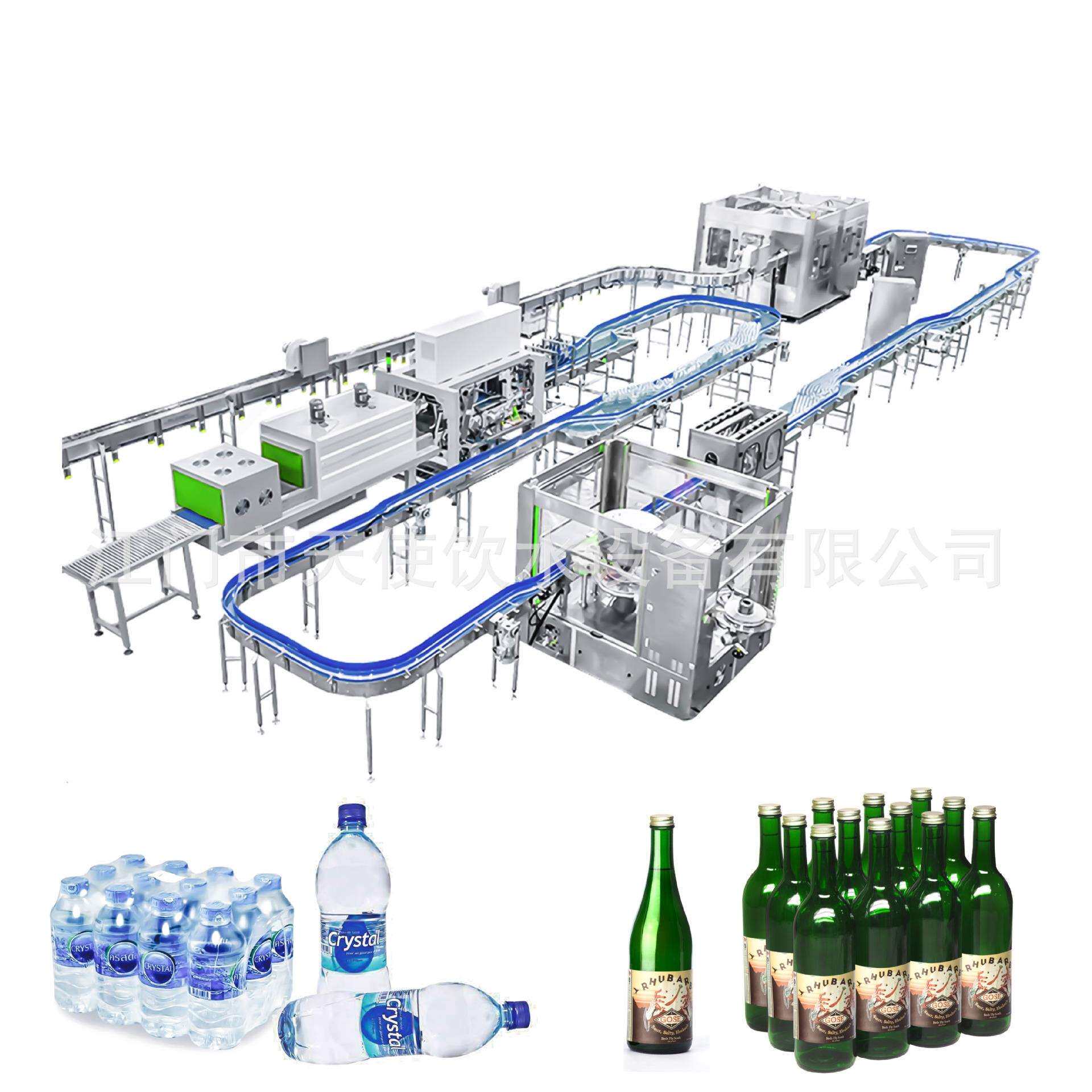 果汁饮料设备瓶装水生产线小瓶水液体可乐雪碧含气饮料灌装机生产
