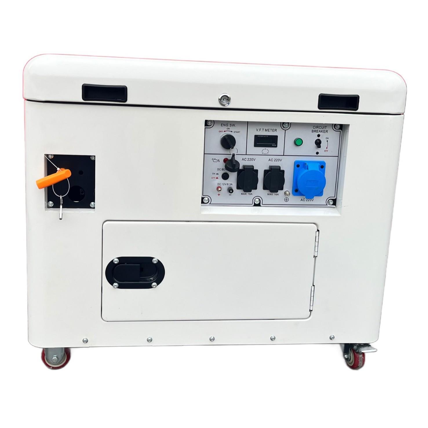 超静音款汽油发电机动力强劲6kw小型单缸三相380V汽油发电机组
