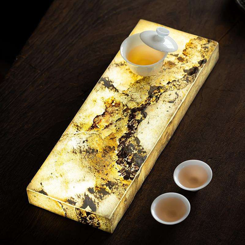 亚克力茶盘灯干泡盘茶室氛围灯茶台茶具茶盘配件禅意方形装饰摆件