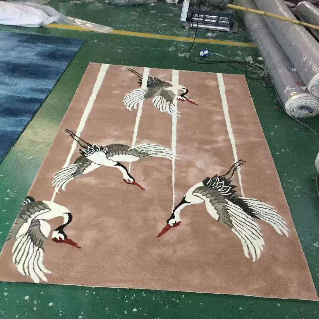 工厂直销羊毛地毯客厅茶几毯北欧极简沙发床边地垫轻奢风地毯