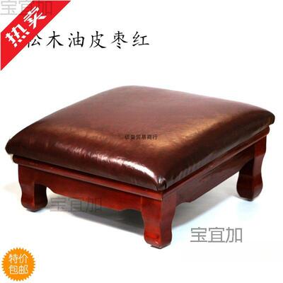 大佛寺拜佛凳狮脚磕头拜凳打坐垫跪拜实木禅修垫家用拜佛跪垫