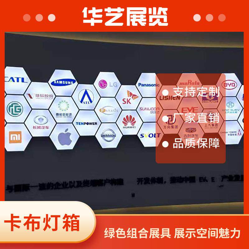 落地大尺寸六边形单面发光软膜灯箱制作led灯华艺出售展示铝合金